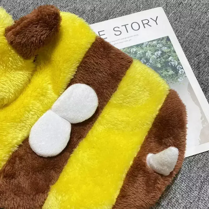BulmBle Dachshund Bee Sweater – Winter Plush Velvet Dog Hoodie - Image 6