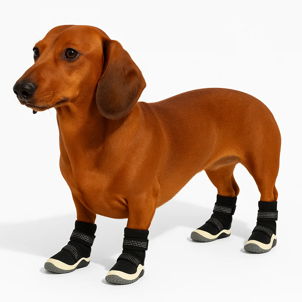 PawShield Dachshund Waterproof Boots – Breathable Non-Slip Dog Shoes