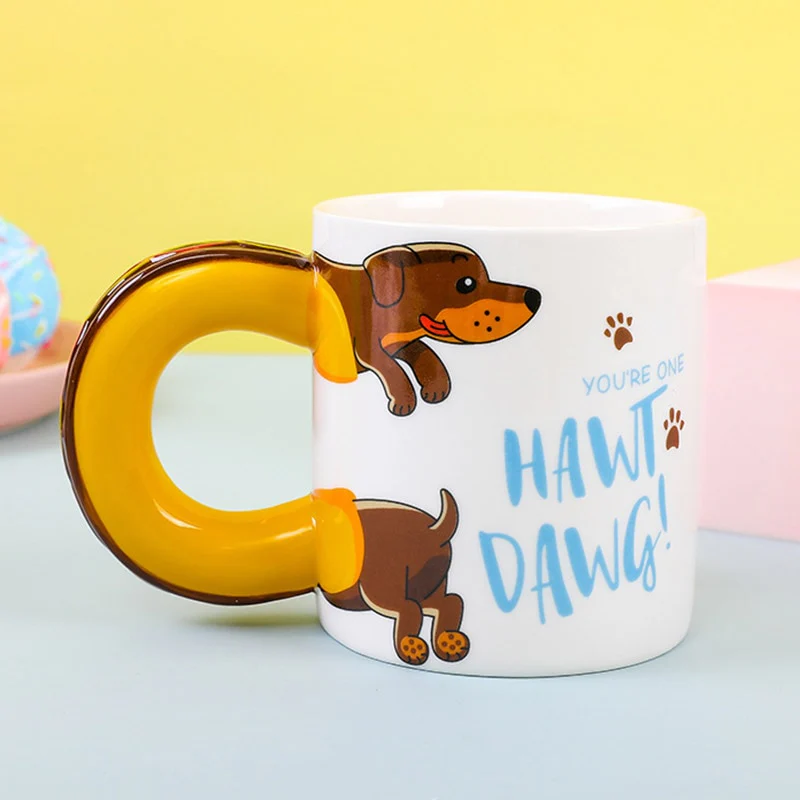 Dachshund Coffee Mug Creative Ceramic Cup - Image 6