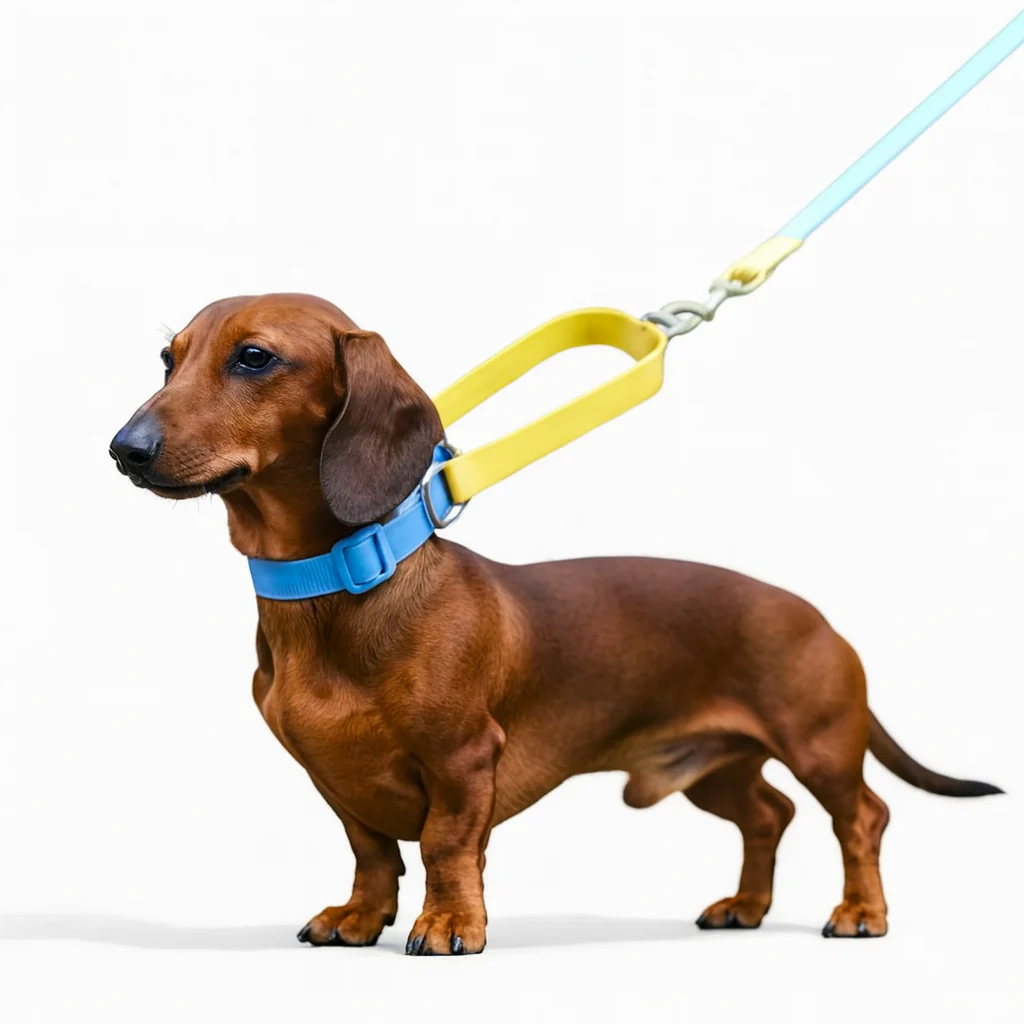 AquaPaw Dachshund Collar Leash Set – PVC Waterproof Adjustable Design - Image 2