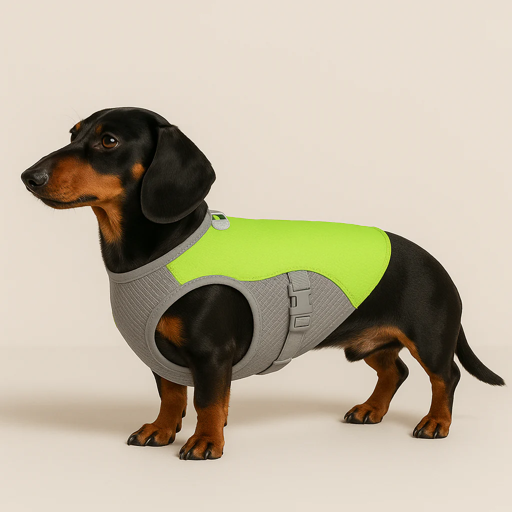 Dachshund Cooling Vest Ultimate Hot Weather Protection for Doxie