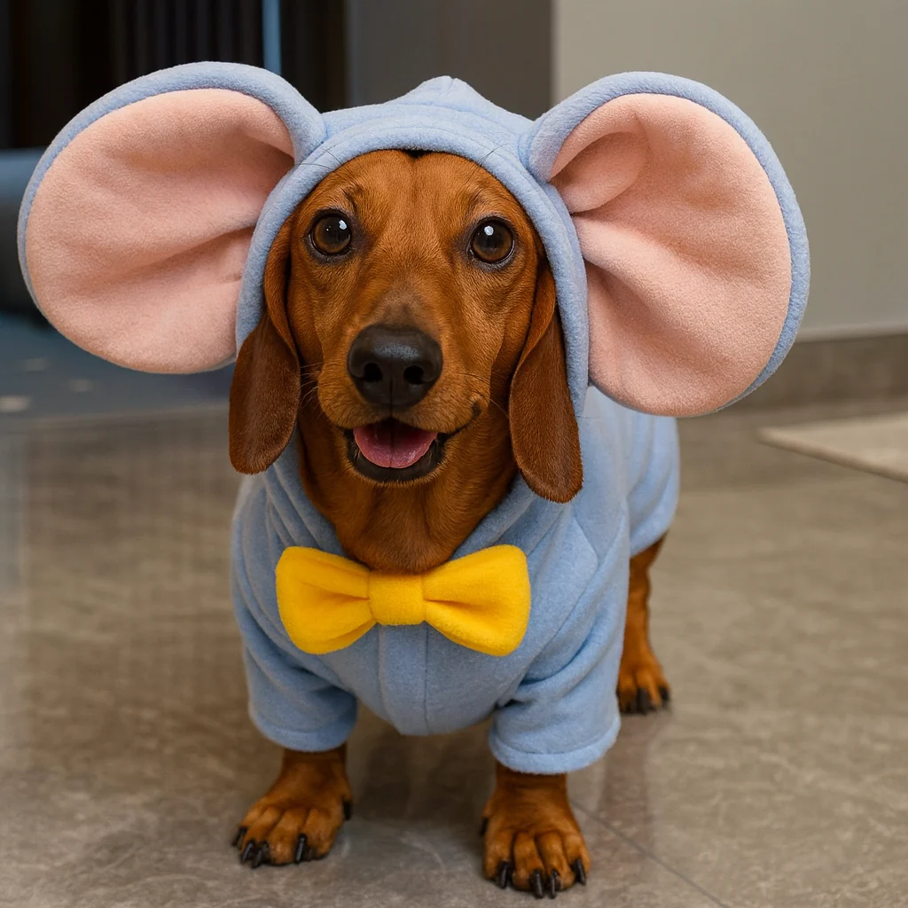 SnuggleTail Dachshund Elephant Costume – Warm Thickened Winter Dog Hoodie - Image 3