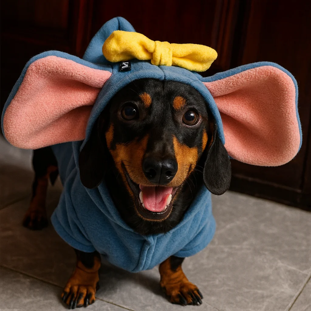 SnuggleTail Dachshund Elephant Costume – Warm Thickened Winter Dog Hoodie - Image 5