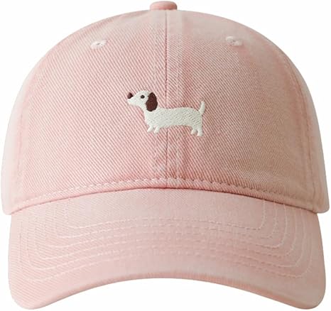 Cartoon Dachshund Embroidery Baseball Cap – Cotton Unisex Hat - Image 8