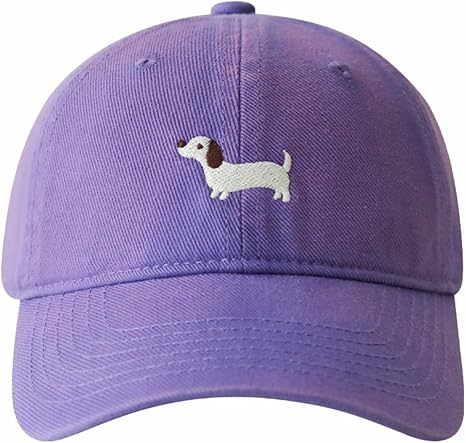 Cartoon Dachshund Embroidery Baseball Cap – Cotton Unisex Hat - Image 9