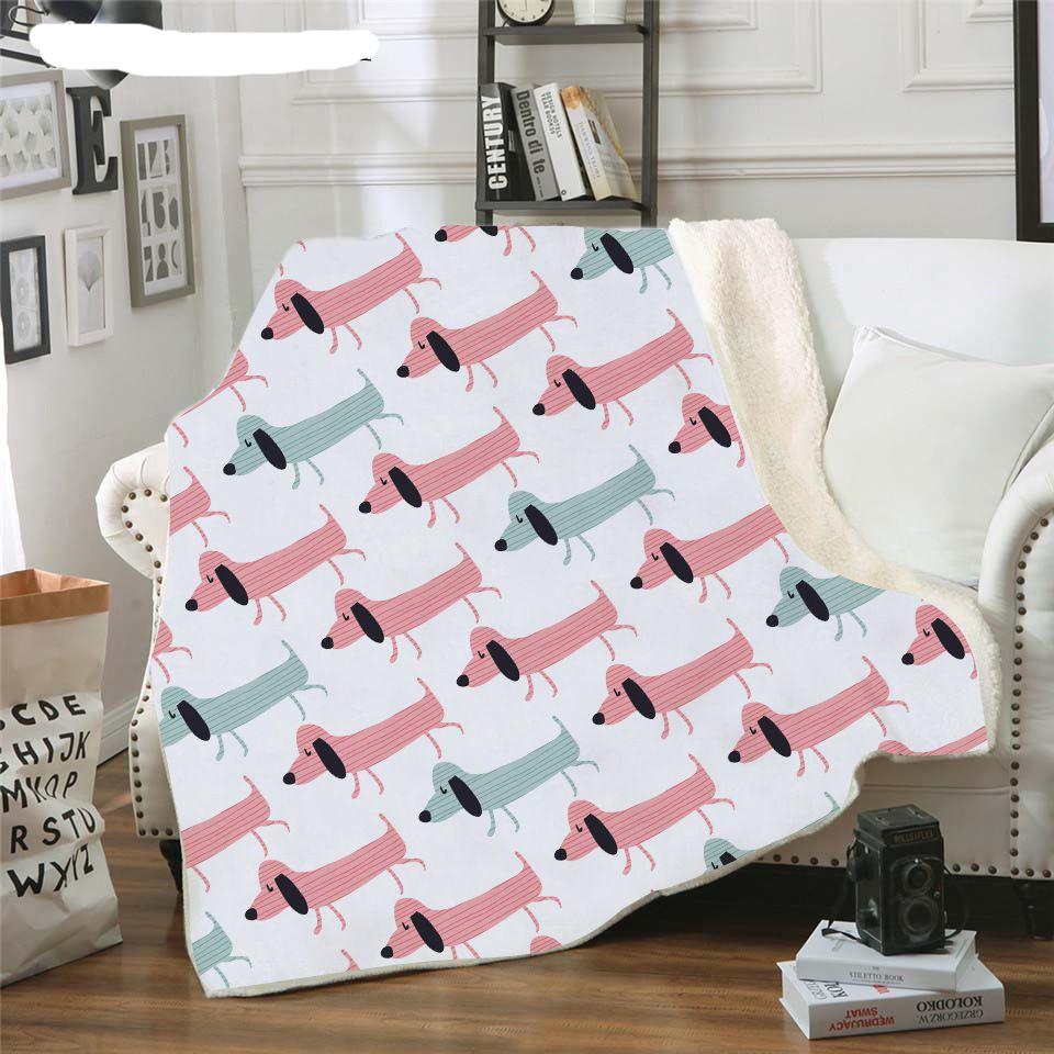Dachshund Fleece Blanket for Beds - Image 24