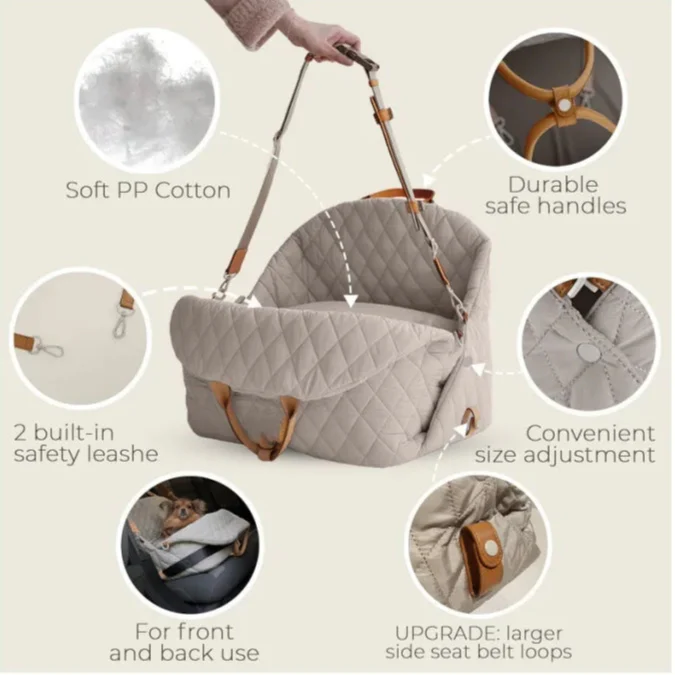 PawNest Dachshund Foldable Carrier – Portable Dog Safety Travel Bag - Image 4
