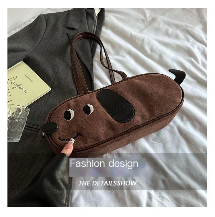 DACHAUX Dachshund Baguette Bag – Cute Dog-Shaped Shoulder Bag - Image 7