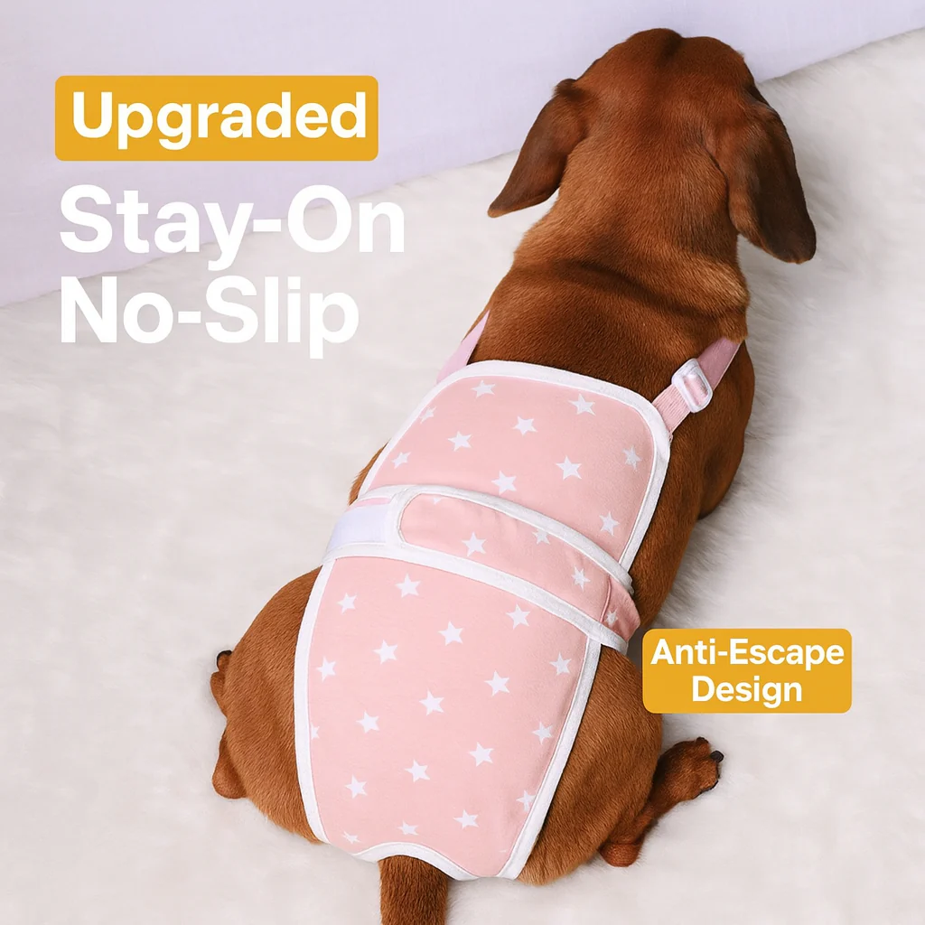 PawLuxe Dachshund Heat Pants – Escape-Proof Diaper for Female Dog - Image 3