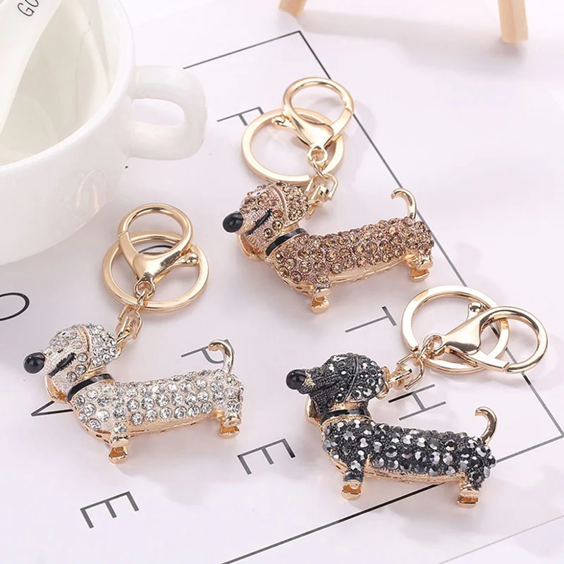 Dachshund Keychain I Charm Pendant Keyring - Image 13