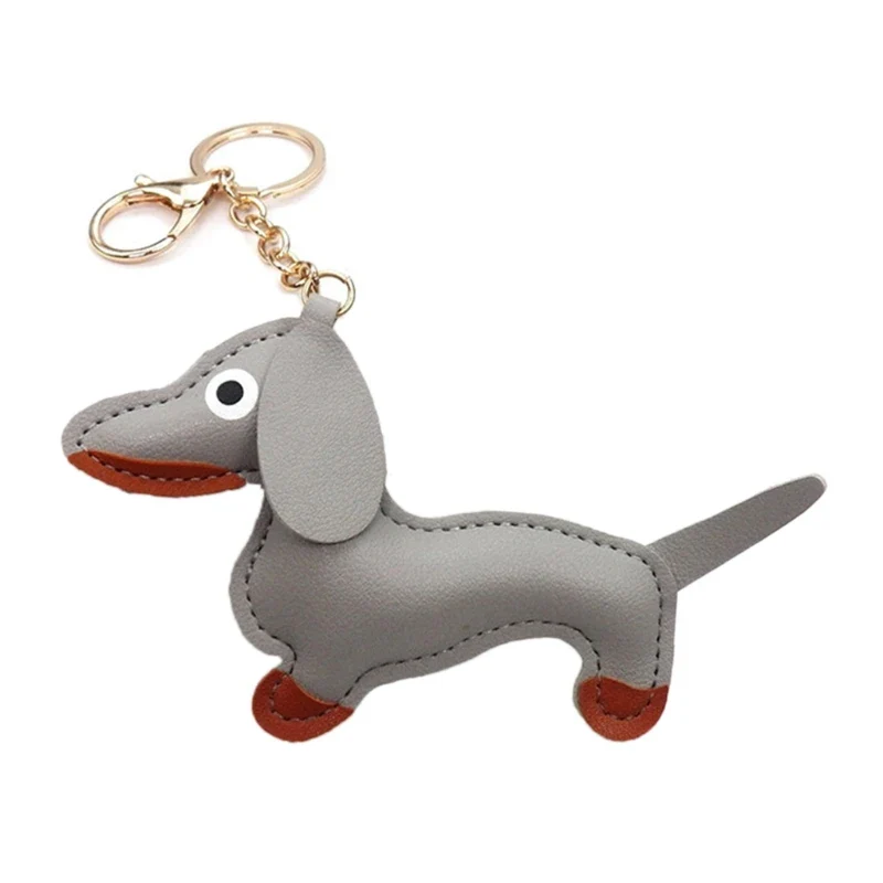 LeatherLove Whimsical Dachshund Keychain in Premium PU Leather - Image 18