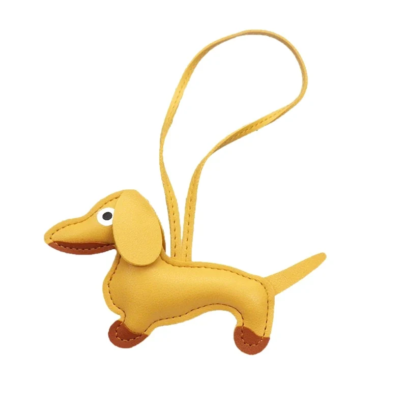 LeatherLove Whimsical Dachshund Keychain in Premium PU Leather - Image 19