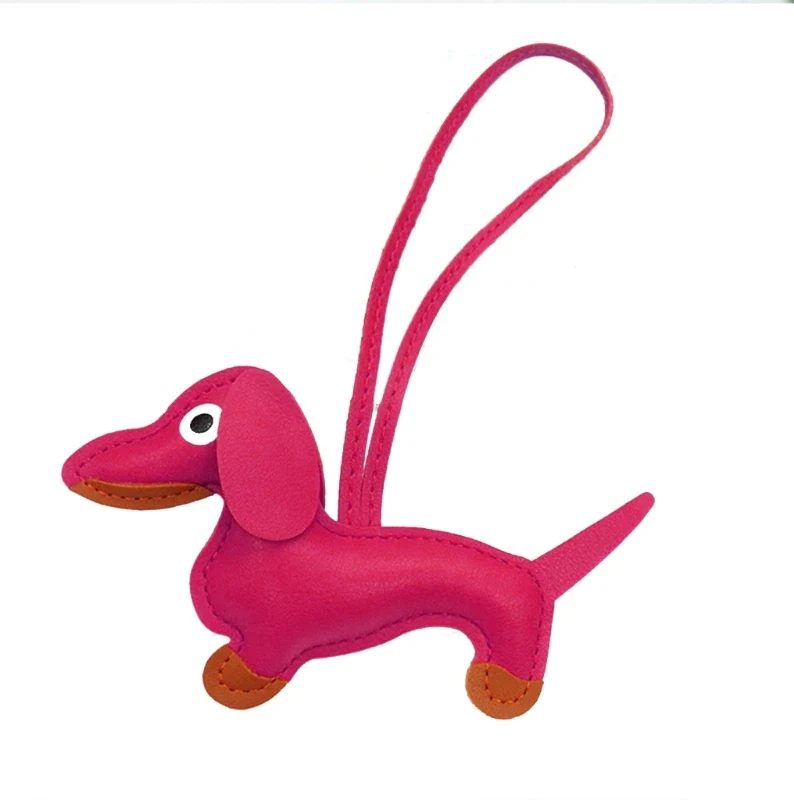 LeatherLove Whimsical Dachshund Keychain in Premium PU Leather - Image 20