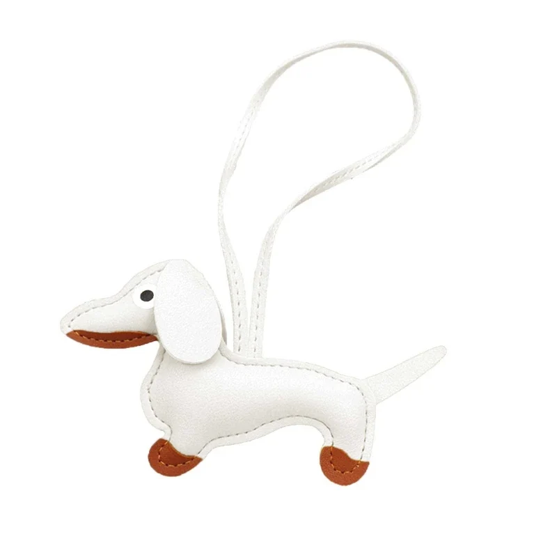 LeatherLove Whimsical Dachshund Keychain in Premium PU Leather - Image 23