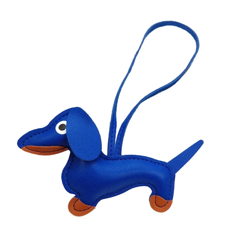 LeatherLove Whimsical Dachshund Keychain in Premium PU Leather - Image 25