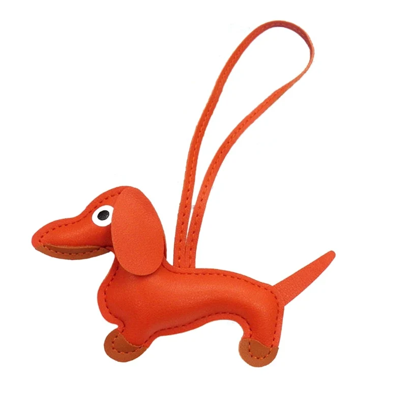 LeatherLove Whimsical Dachshund Keychain in Premium PU Leather - Image 5