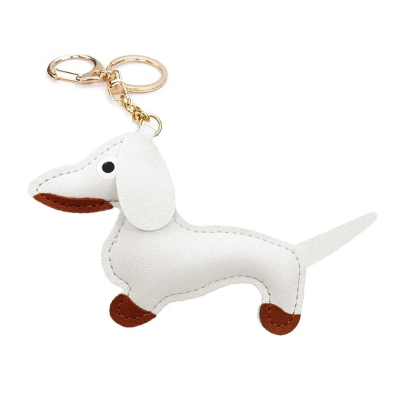 LeatherLove Whimsical Dachshund Keychain in Premium PU Leather - Image 6