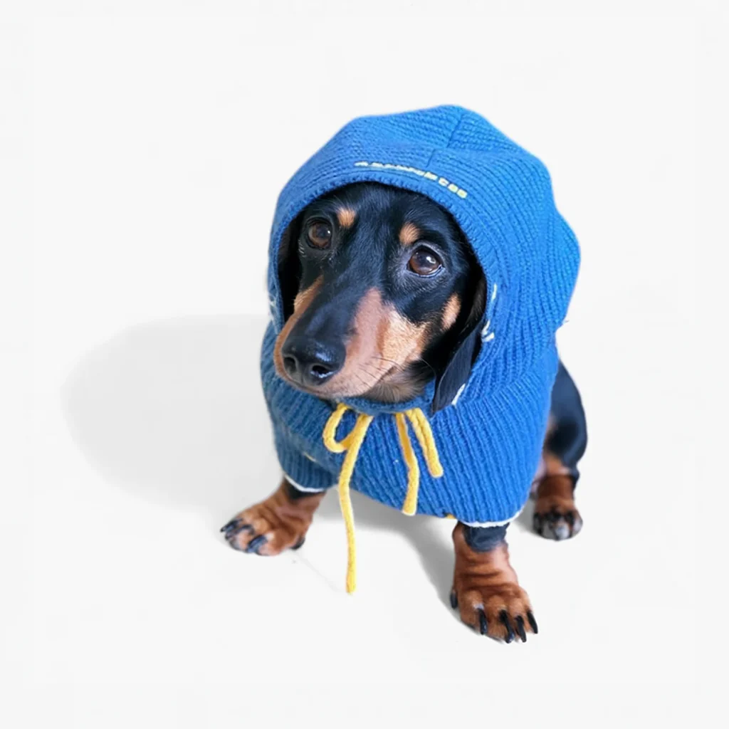 WagPup Dachshund Knitted Wool Hat – Cozy Colorful Dog Scarf Hats - Image 4