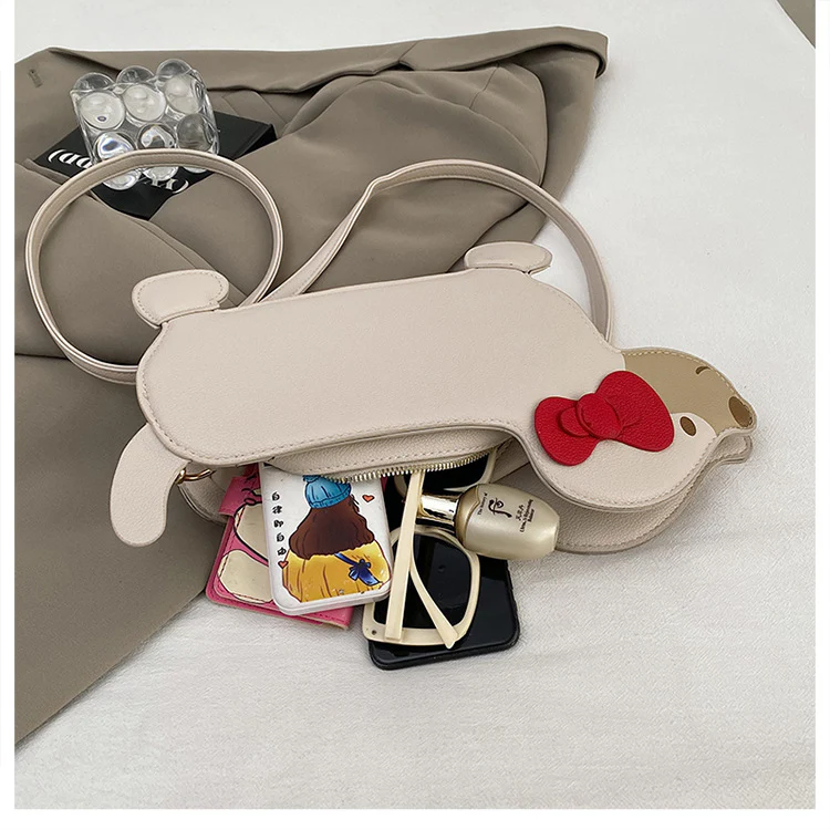 Dachshund Leather Handbag – Cross-Border Cartoon Shoulder Bag for Travel - Image 13