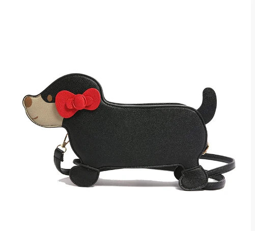 Dachshund Leather Handbag – Cross-Border Cartoon Shoulder Bag for Travel - Image 6