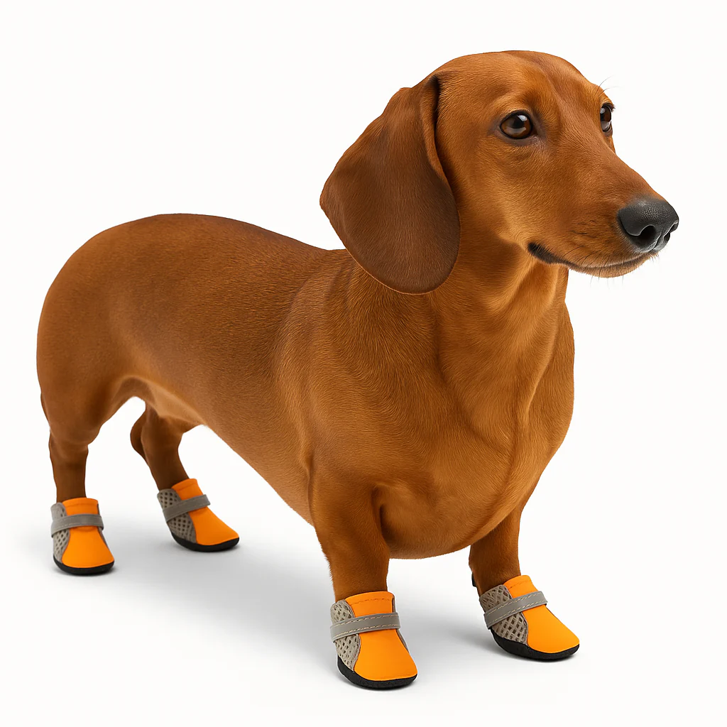 PawGrip Dachshund Magic Sticker Boots – Breathable Non-Slip Rain Shoes - Image 2