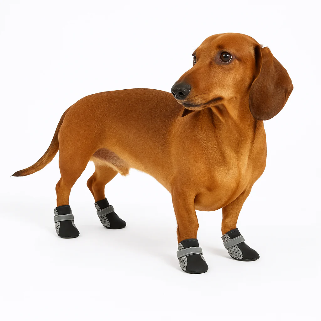 PawGrip Dachshund Magic Sticker Boots – Breathable Non-Slip Rain Shoes - Image 3