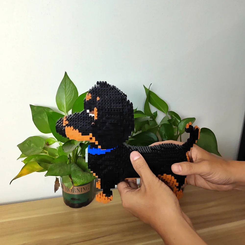 Dachshund Micro Building Blocks Animal Set - Image 2