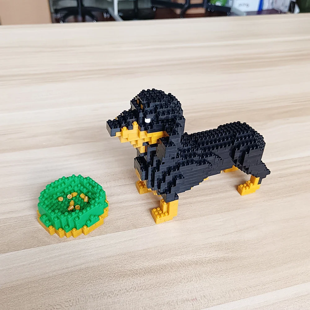 Dachshund Micro Building Blocks Animal Set - Image 3