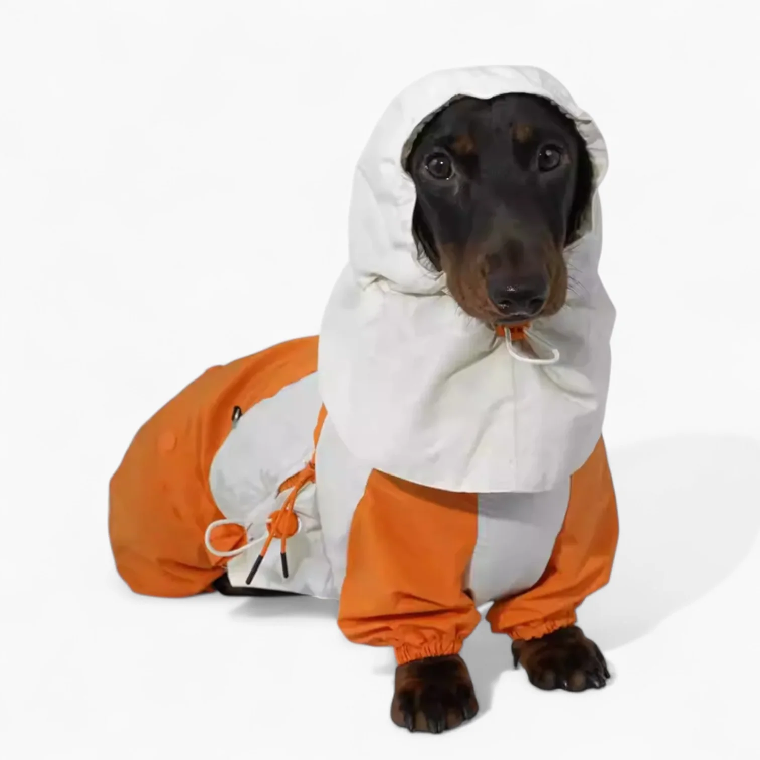 RainRuff Dachshund Outdoor Raincoat – Hooded Waterproof Multi-Scene Anti-dirty
