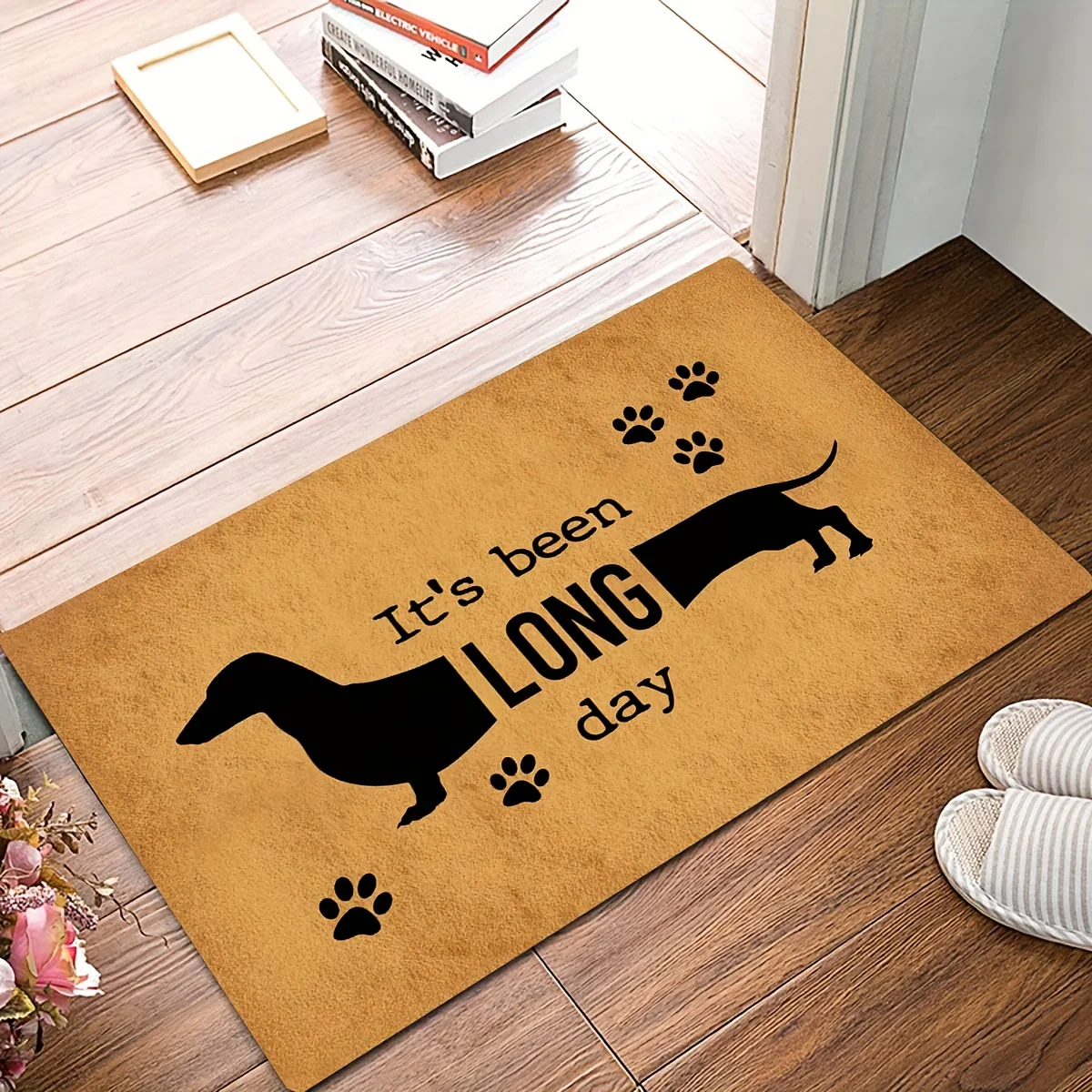 Dachshund Pattern Area Rug Anti-Slip Floor Mat for Dachshund lovers