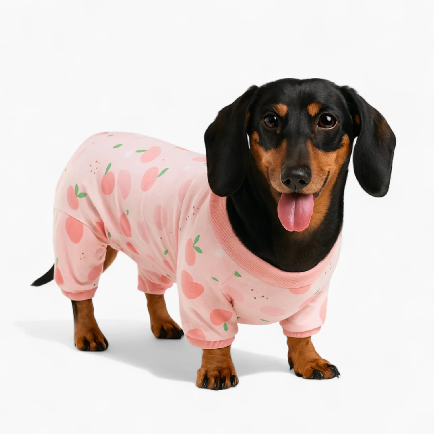 ZooPaws Dachshund Printed Pajamas – Belly Protection Anti-Hair Loss Dog Clothe - Image 2