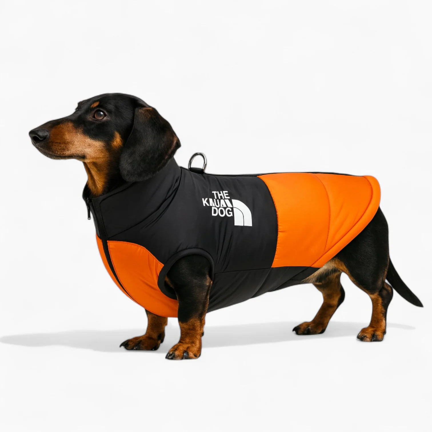 DoxPeak Dachshund Puffer Jacket – Waterproof Winter Dog Coat with Built-in D-Ring - Image 3