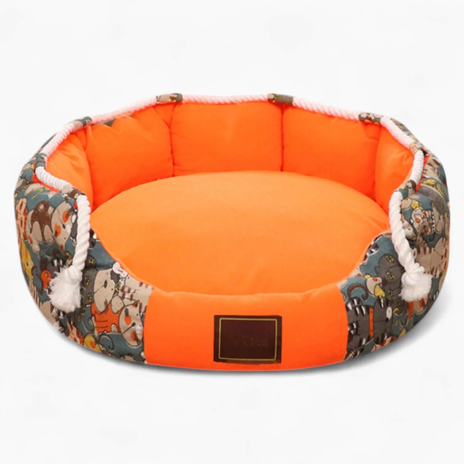 CozyPaw Dachshund Round Bed – Warm Winter Comfy Dog Bed - Image 2