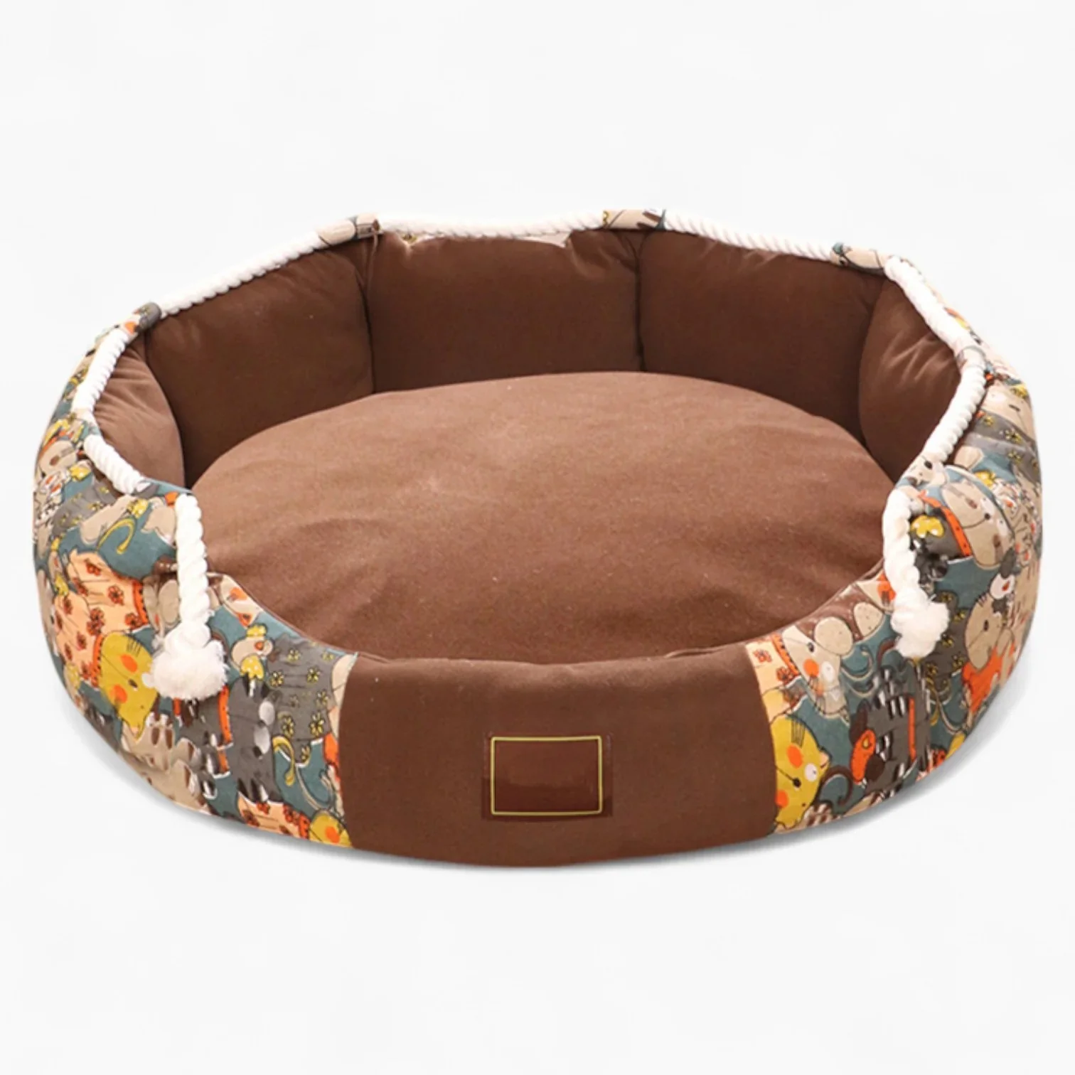 CozyPaw Dachshund Round Bed – Warm Winter Comfy Dog Bed - Image 4