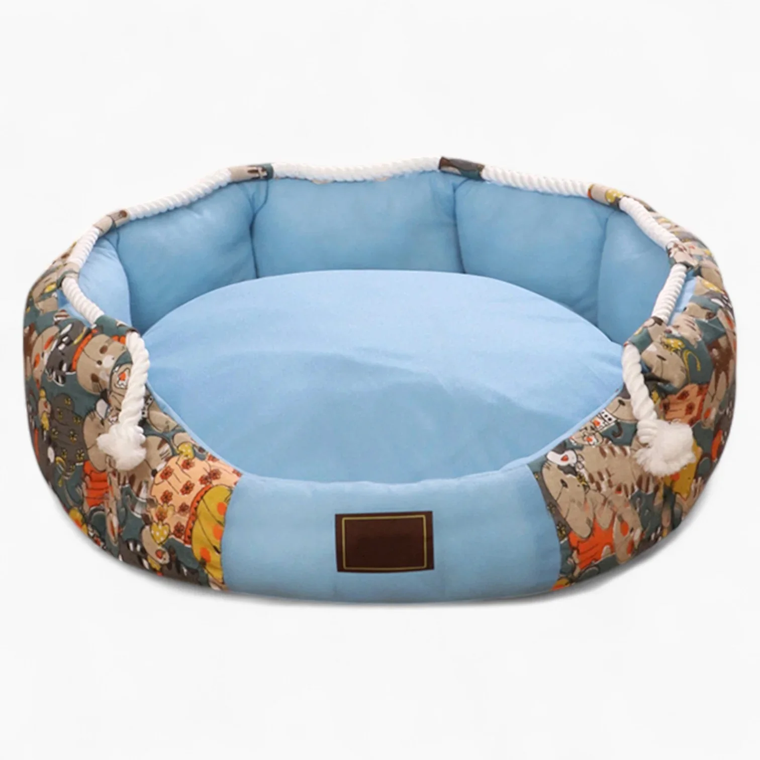 CozyPaw Dachshund Round Bed – Warm Winter Comfy Dog Bed - Image 5