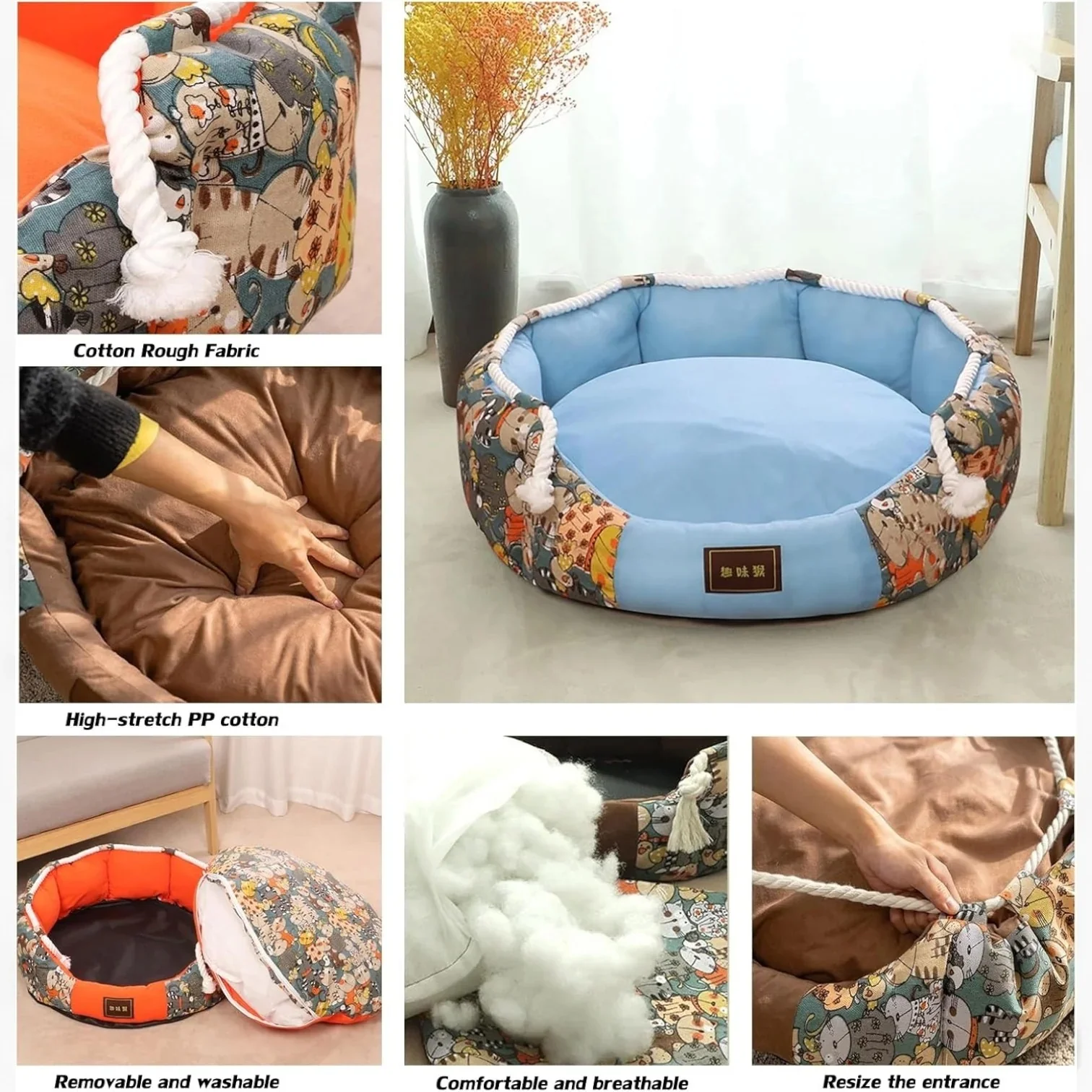 CozyPaw Dachshund Round Bed – Warm Winter Comfy Dog Bed - Image 8