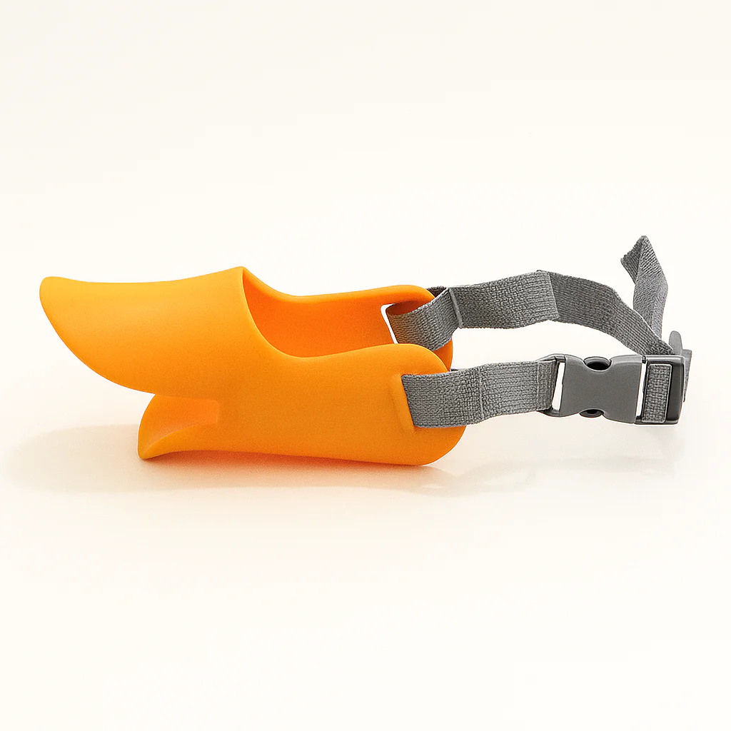 Dachshund Silicone Muzzle – Duck-Shaped Anti-Bite No-Bark Mouth Cover - Image 5