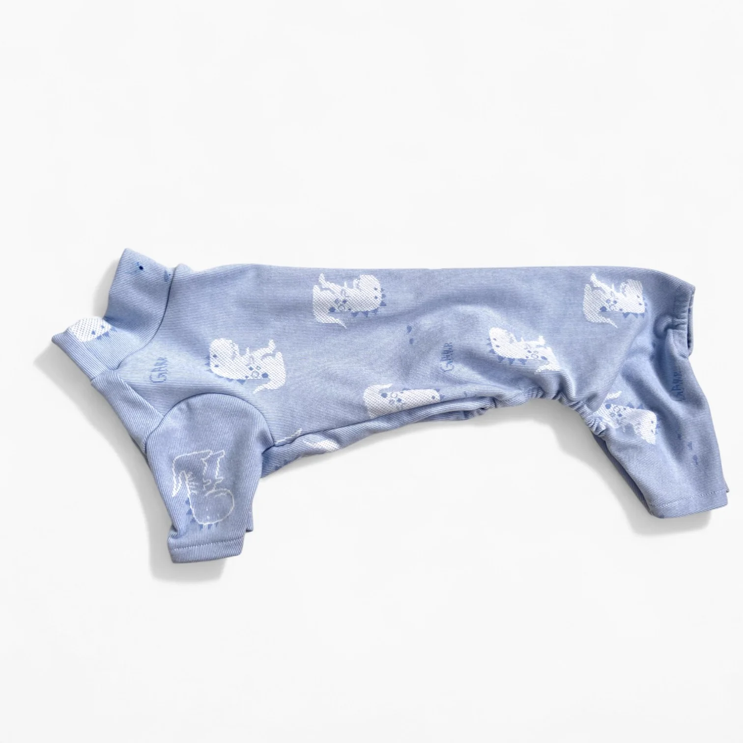 CozyStripe Dachshund Striped Pajamas – Warm Four-Legged Winter Outfit - Image 5