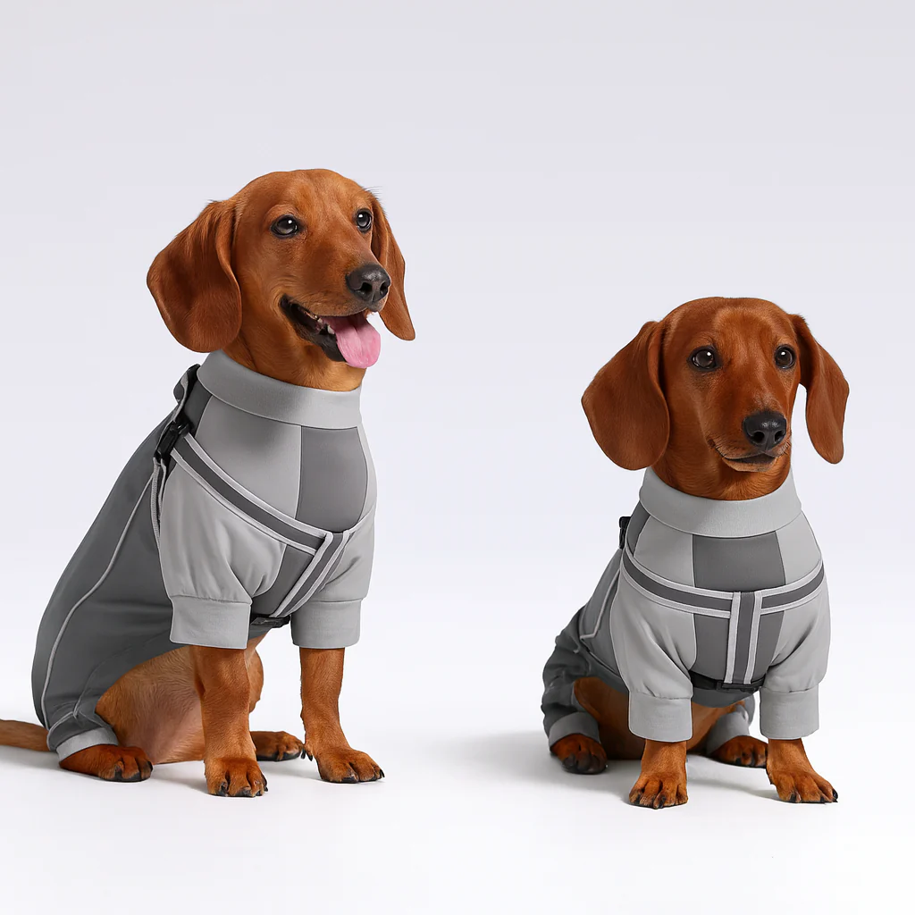CoolPup Dachshund Summer Clothe - Cooling Vest with Built-In Harness - Image 7