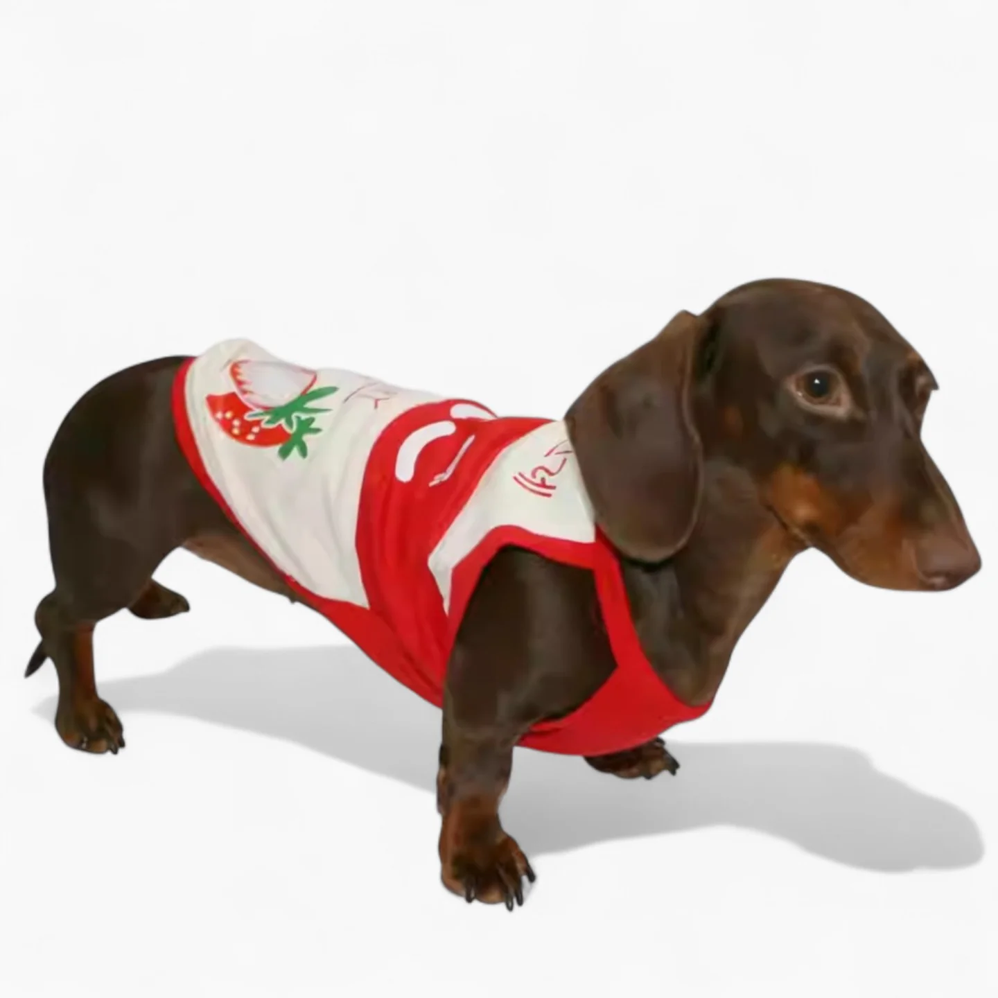 MilKish Dachshund Summer Tank Tops – Cute Banana Milk Strawberry Print Clothes