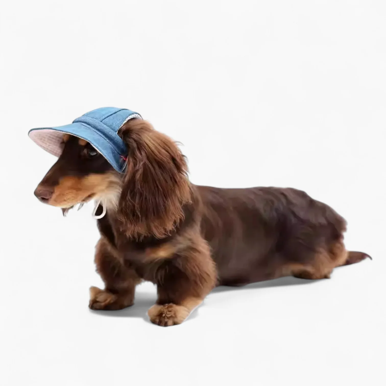 DoxiDenim Cowboy Sun Hat – UV-Protective Western Cap for Dachshunds