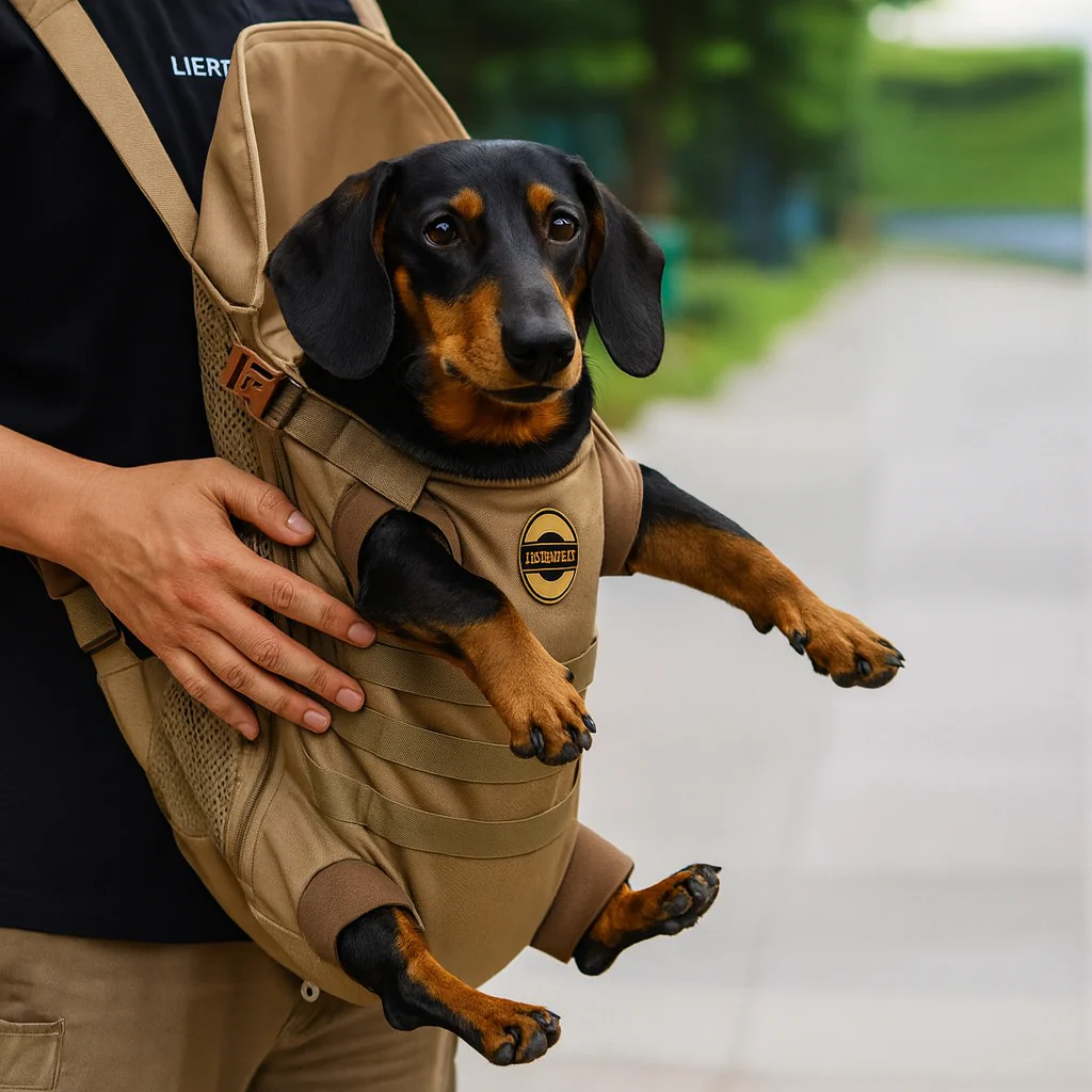 PawPatrol Dachshund Tactical Carrier – Breathable Military-Style Chest Backpack - Image 5