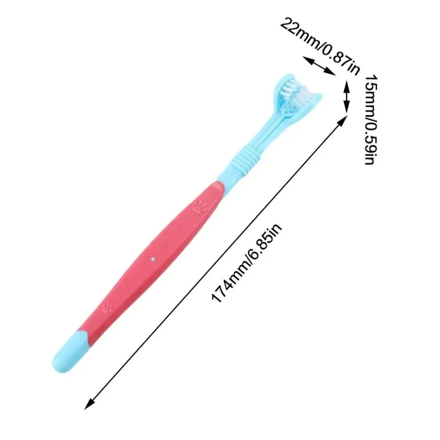 TriClean Dachshund Toothbrush – Three-Sided Dental Care Brush for Dogs - Image 13