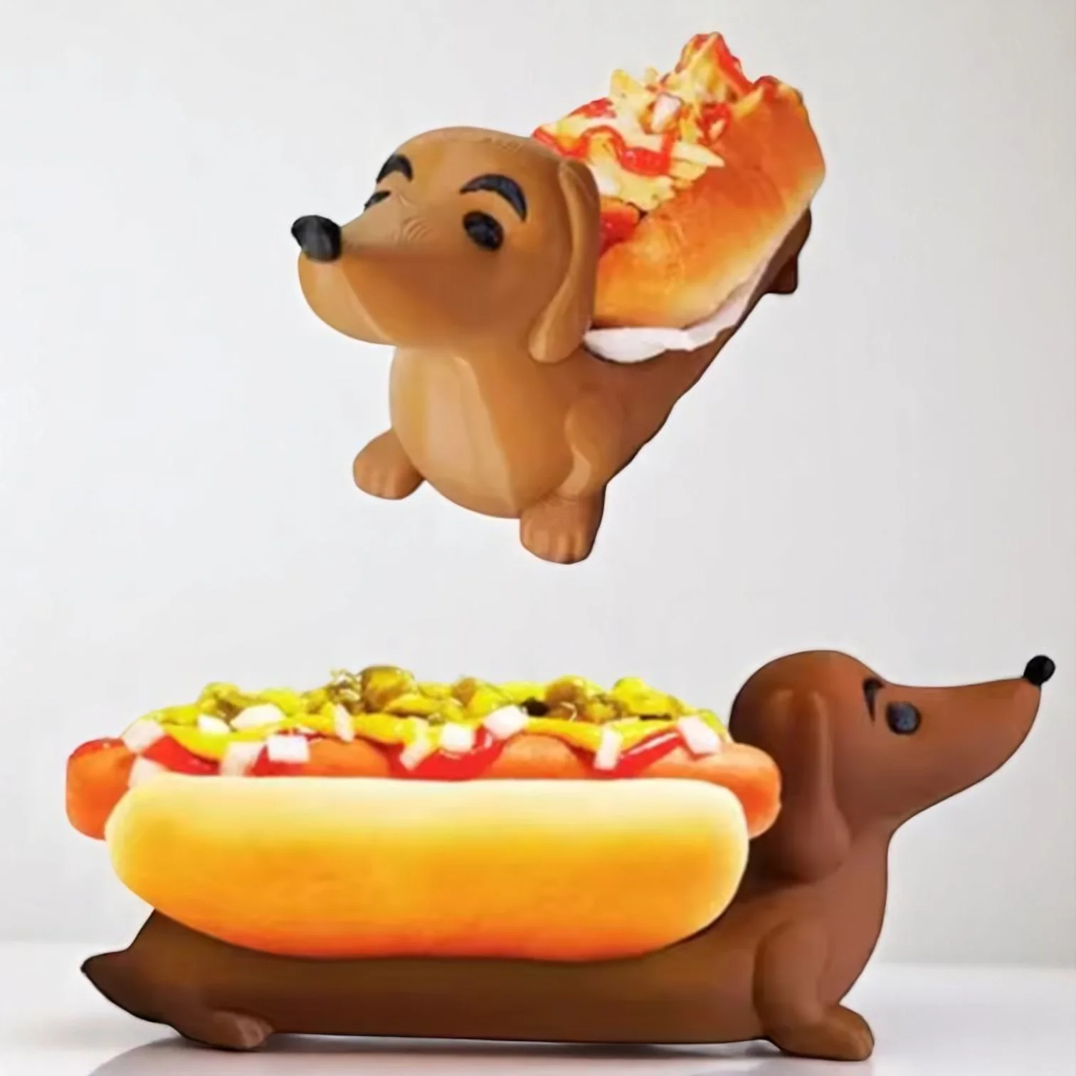 Dachshund Tray – Snack Hot Dog Sandwich Holder with 3D Decor