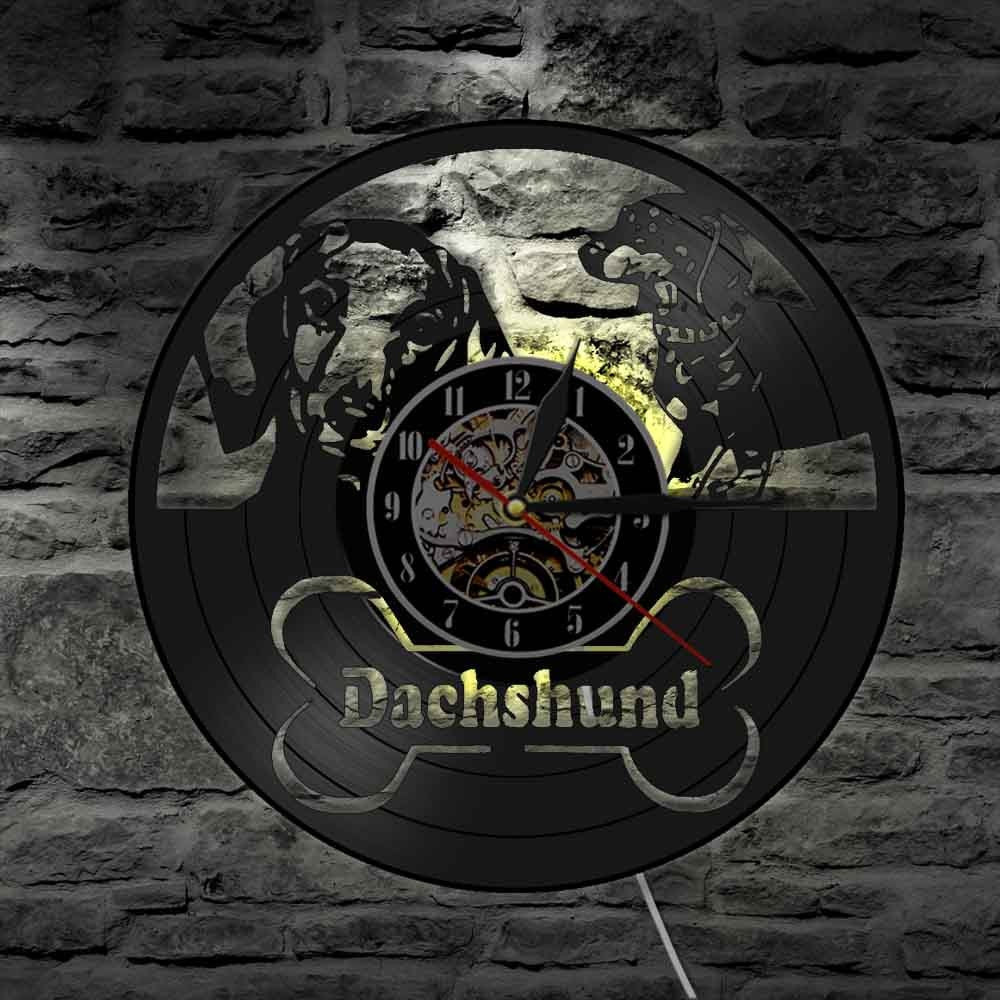 Dachshund Wall Clock with LED and Remote Control - Image 3