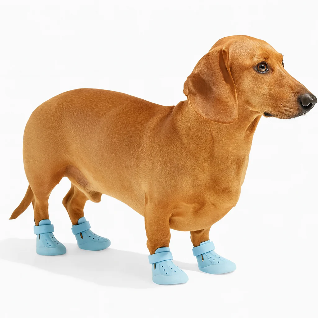 PawCroz Dachshund Waterproof Boots – Lightweight EVA Anti-Slip Dog Shoes - Image 2
