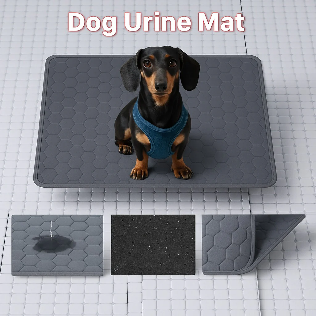 Dachshund Urine Mat– Soft Absorbent Washable Mat