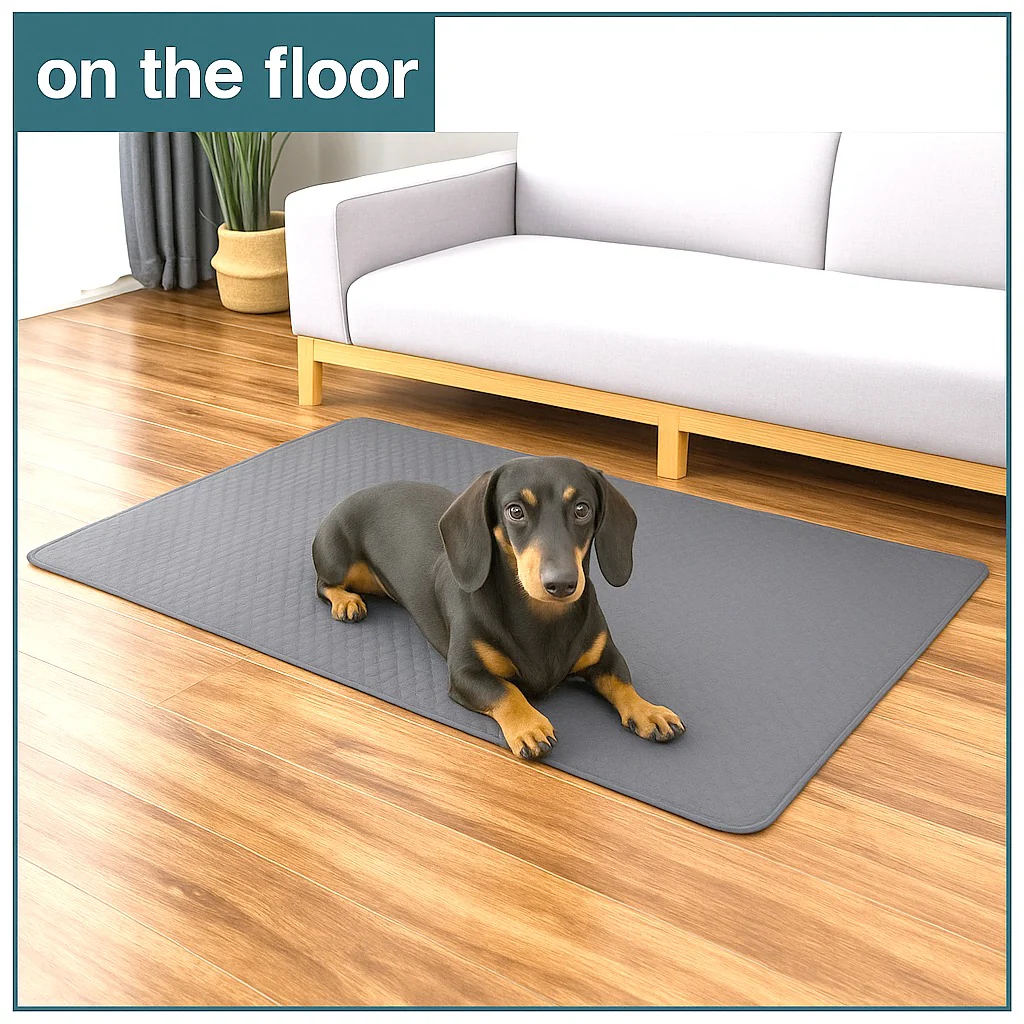 Dachshund Urine Mat– Soft Absorbent Washable Mat - Image 3