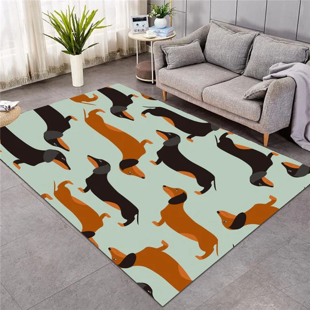 Dachshund Wiener Dog Pattern Area Rug Floor Mat - Image 8