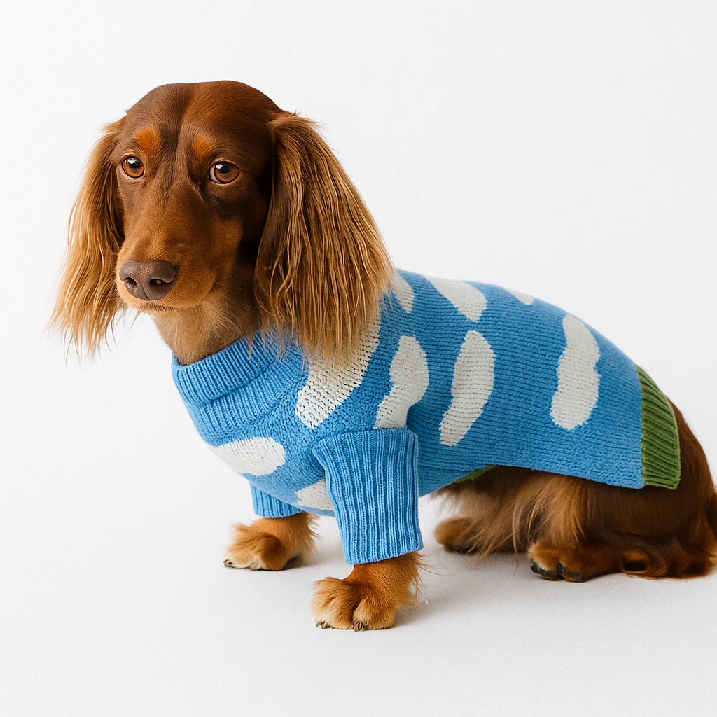 Dachshund Wool Sweater – Stylish Warm Winter Knitwear